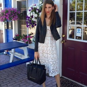 Lulu's crochet lace midi dress size 2